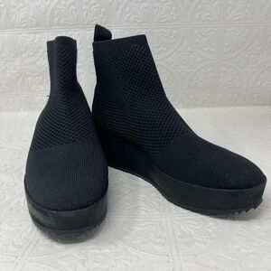 Eileen Fisher Mars Knit Wedge Sock Ankle Boot Sz 8